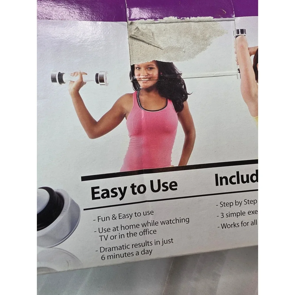 Shake Weight for Women As Seen On TV White Dynamic Inertia Dumbbell 6 Minute A4 - Picture 8 of 15